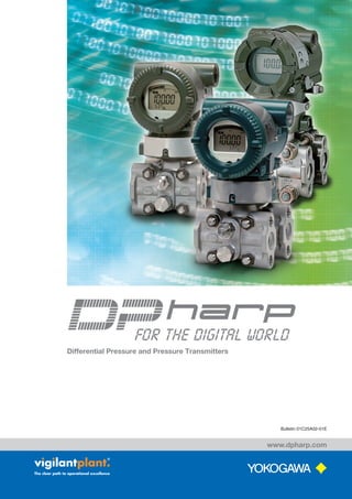 Bulletin 01C25A02-01E
www.dpharp.com
Differential Pressure and Pressure Transmitters
 
