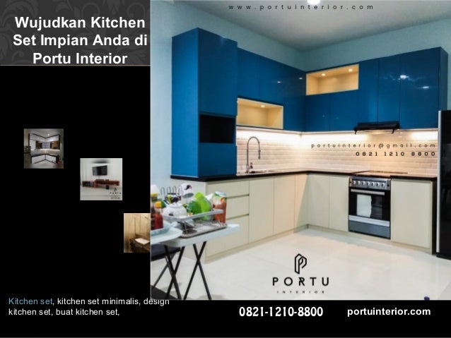 Buat Kitchen Set Minimalis Custom By Portu Interior
