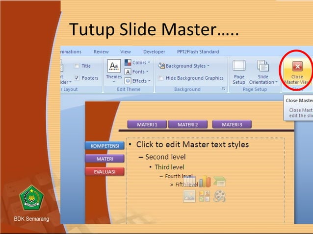 Tips Membuat Slide Master Template 