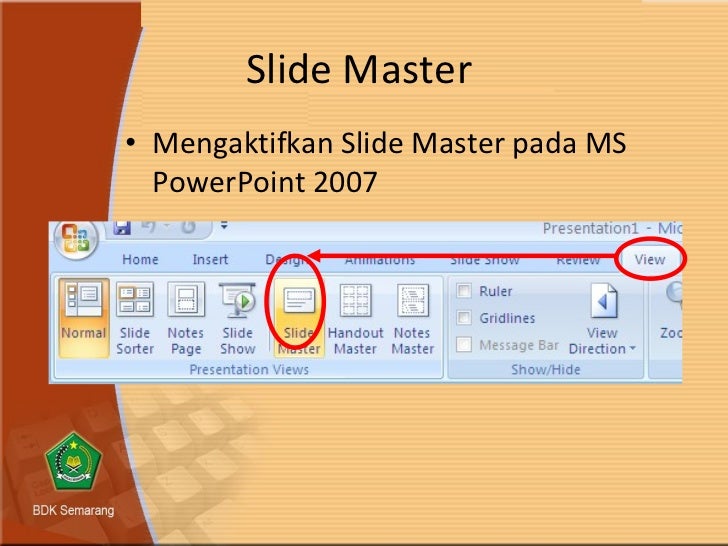 Tips Membuat Slide Master Template 