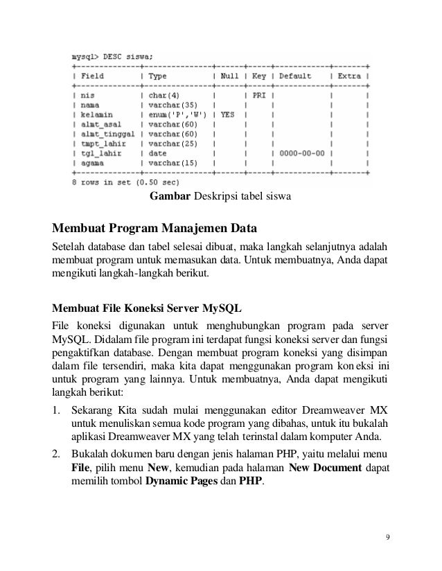 Buat Web Dgn Php Mysql Dreamweaver