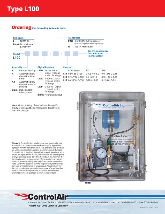 Bubble-Tube Liquid Level System | PDF