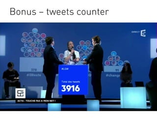 Bonus – tweets counter
 