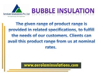 Bubble Insulation Sheet Manufacturer