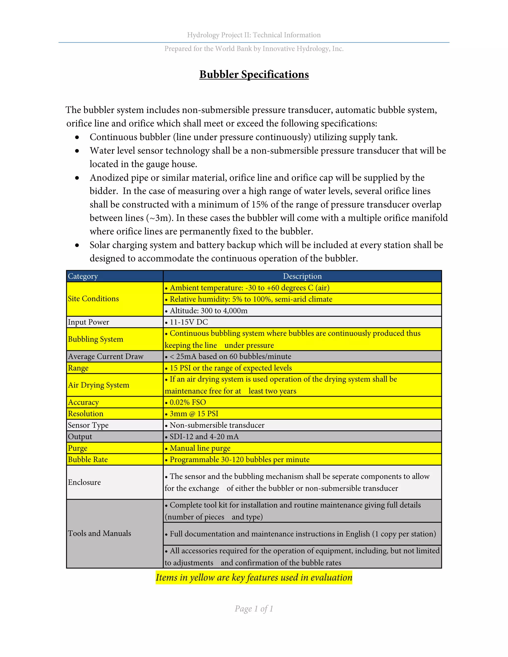 bubbler-specifications-pdf
