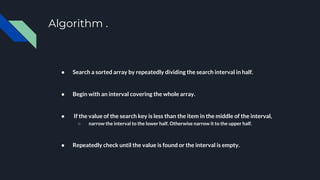 binary search | PPT