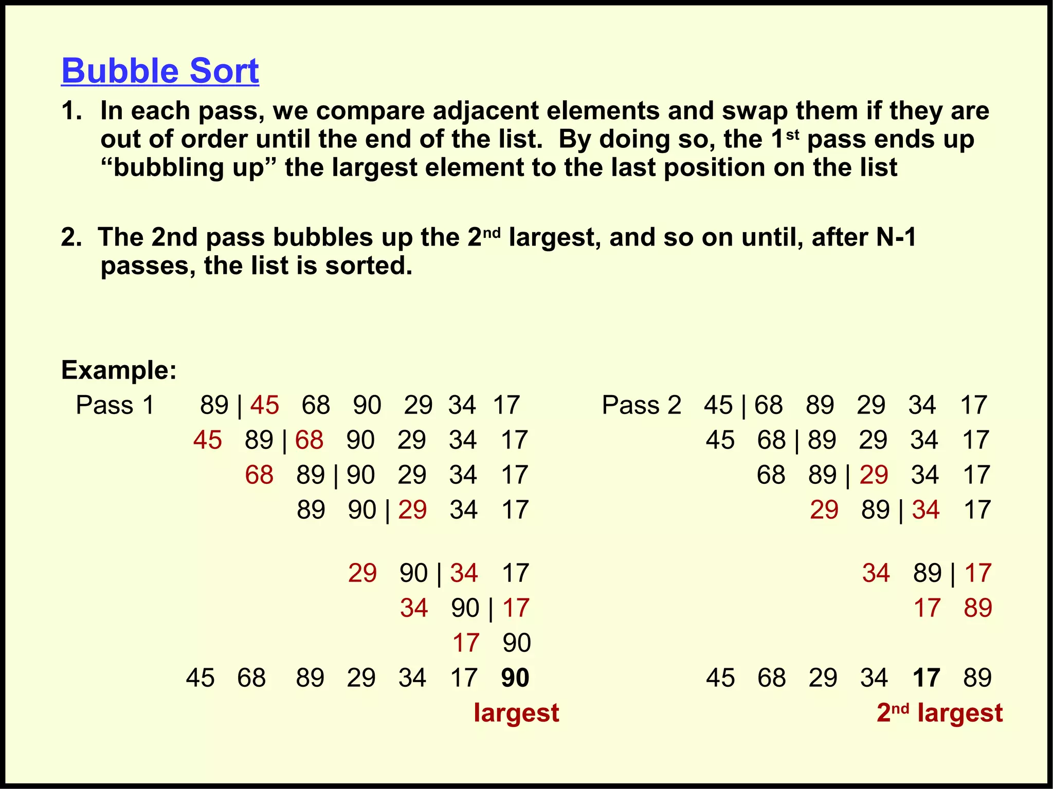 Bubble sort | PPT