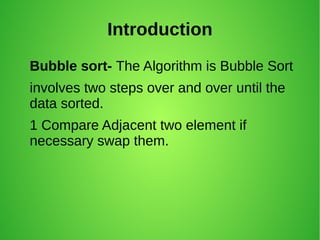 Bubble sort | ODP