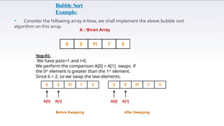 Bubblesort-Algorithm lecture one semester one | PPTX