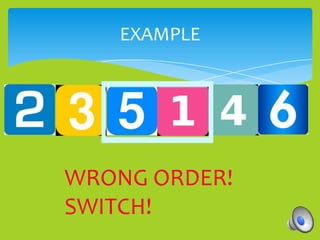 EXAMPLE




WRONG ORDER!
SWITCH!
 