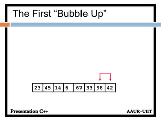 331445 6 67 9823 42
The First “Bubble Up”
 