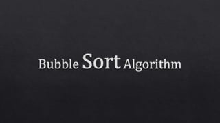 Bubble Sort Data Sructure | C++ | | PPTX