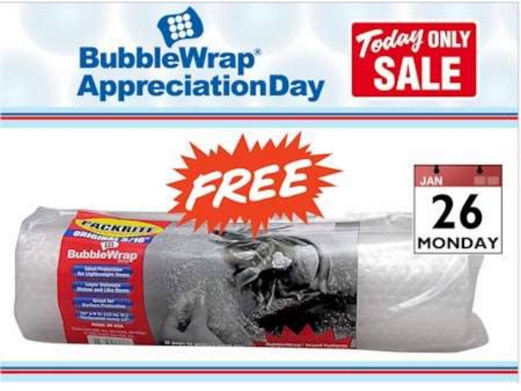 Bubble wrap appreciation day