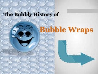 The Bubbly History of

Bubble Wraps

 