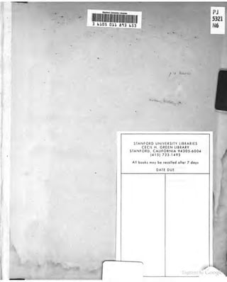 STANFORD UNIVERSITY LIBRARIES
CECIl H. GREEN LIBRARY
STANFORD. CALIFORNIA 94305-6004
|415) 7231493
All books may be recalied oiter 7 doys
DATE DUE
 