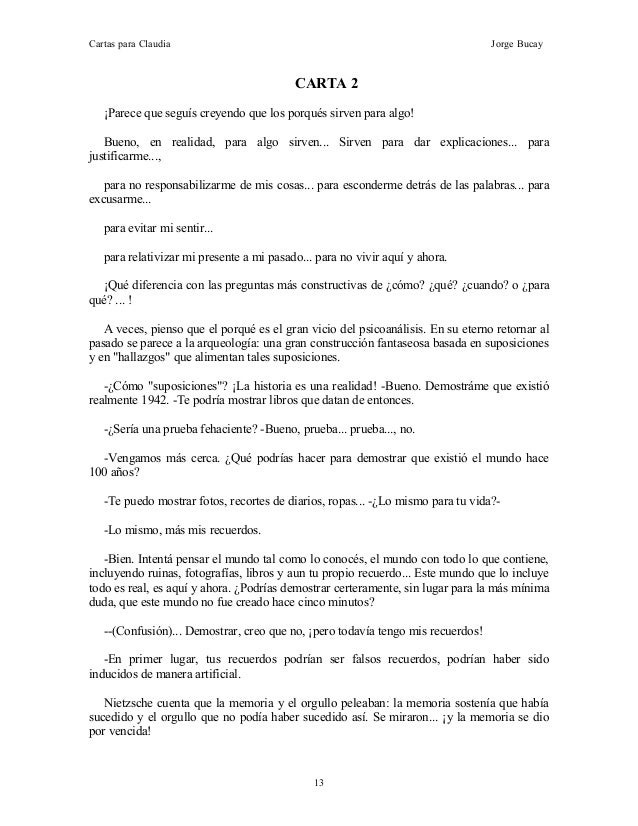 Bucay jorge cartas para claudia