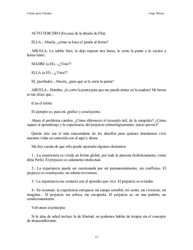 Bucay jorge cartas para claudia