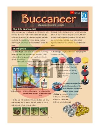 Hướng dẫn chơi Buccaneer Board Game 