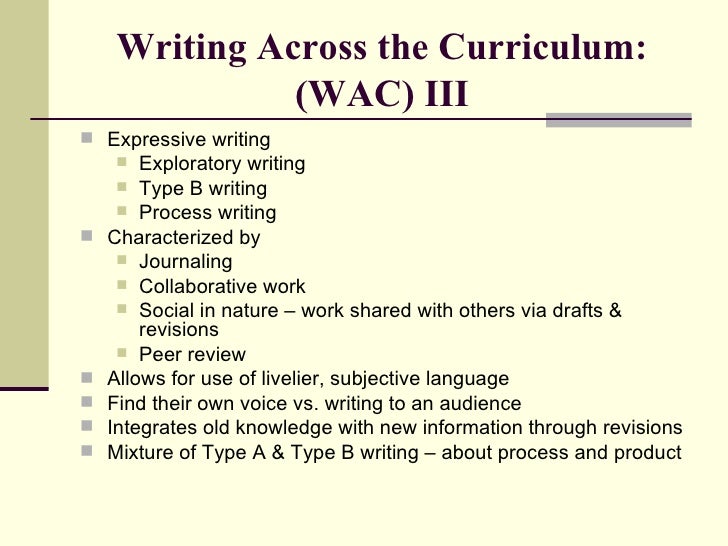 Writing Across The Curriculum and Information Literacy Across the Cur…