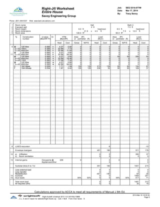 ACCA Manual J, S & D project summary right-sized residence | PDF