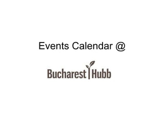 Events Calendar @ 