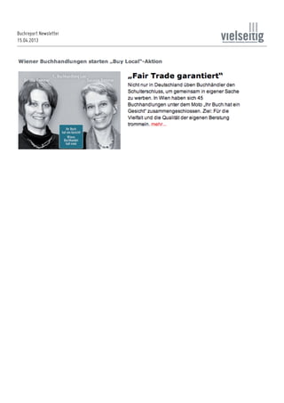 Buchreport Newsletter
15.04.2013
 