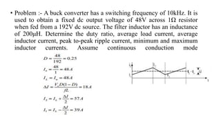 Inductor Current Ripple Ratio Inverting Buck Boost DC-DC Converters-Buck,Boost and Buck Boost | PPTX