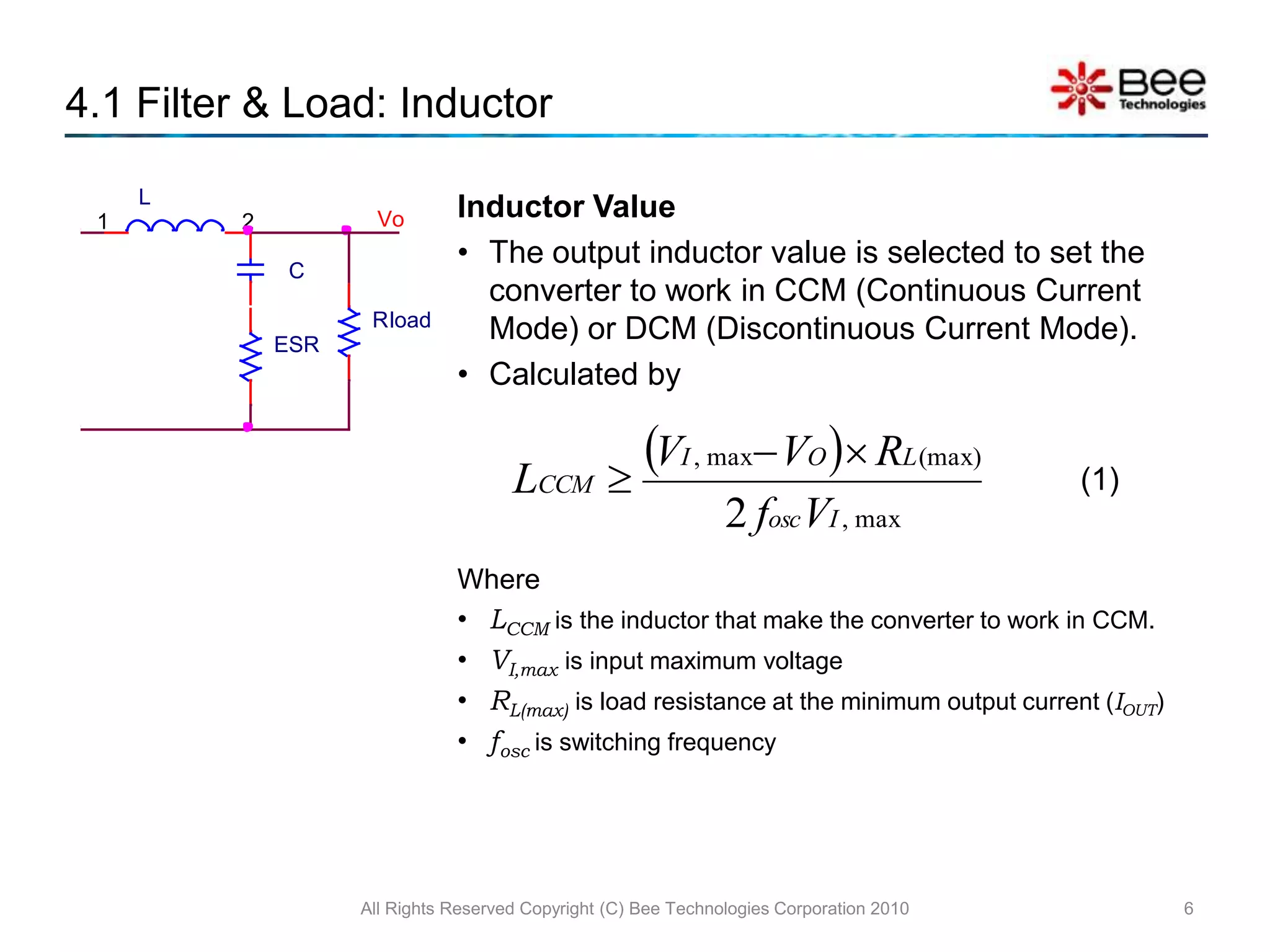 RloadPWM Controller (Voltage Mode Control)Parameter:VP