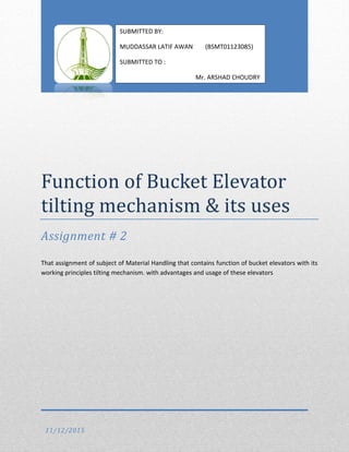 Bucket elevator