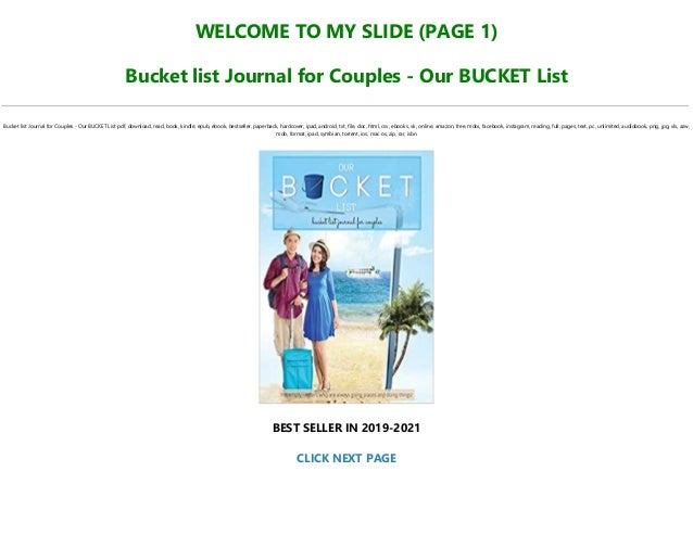 P D F Download Bucket List Journal For Couples Our Bucket List F