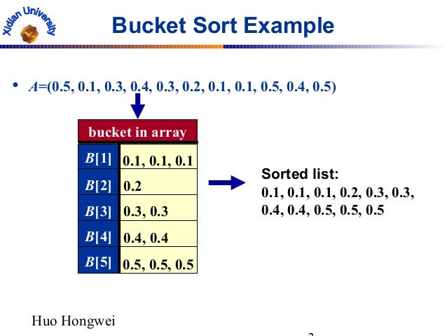 Bucket sort