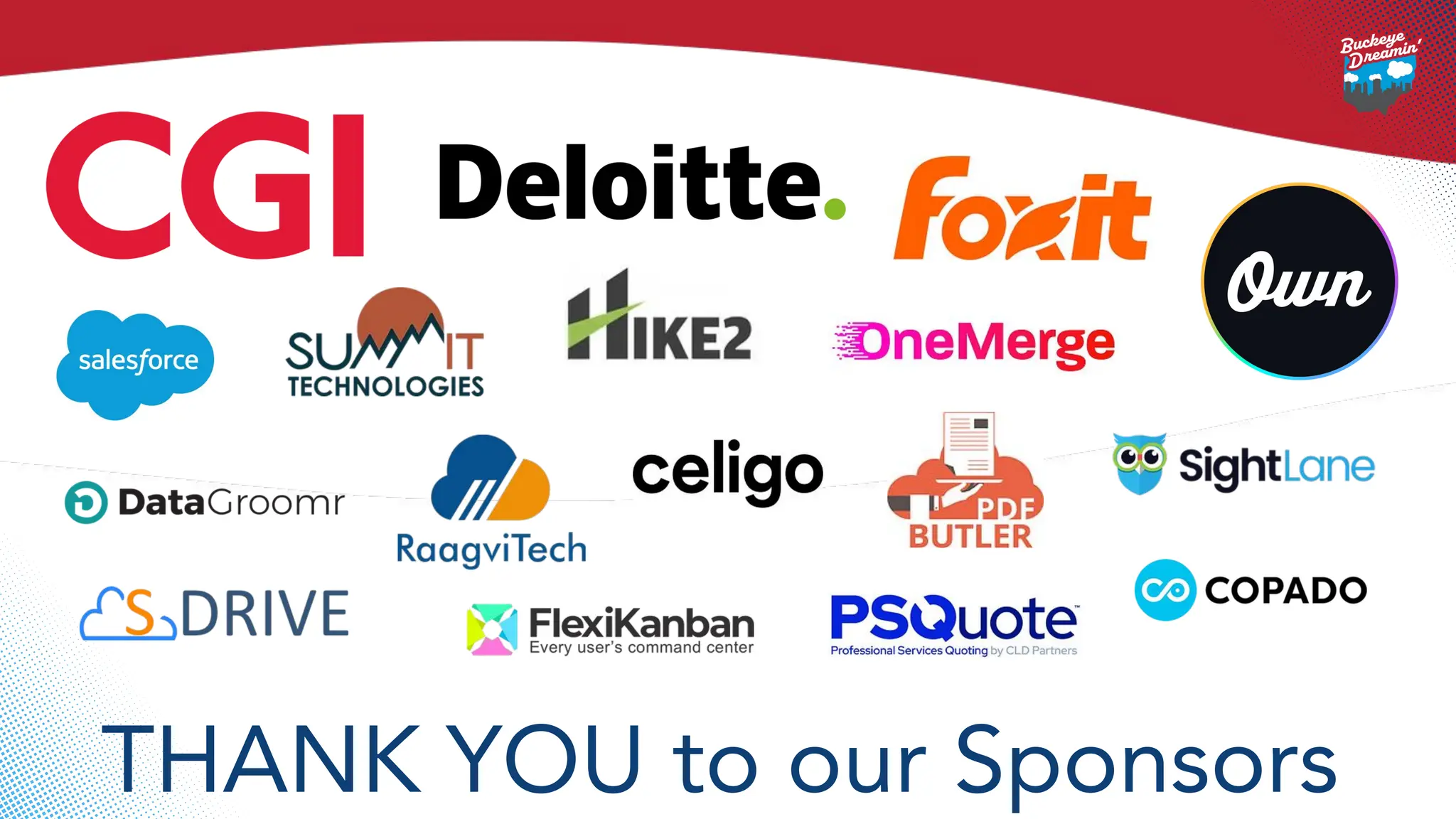THANK YOU to our Sponsors
 