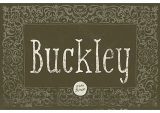 Buckley font
