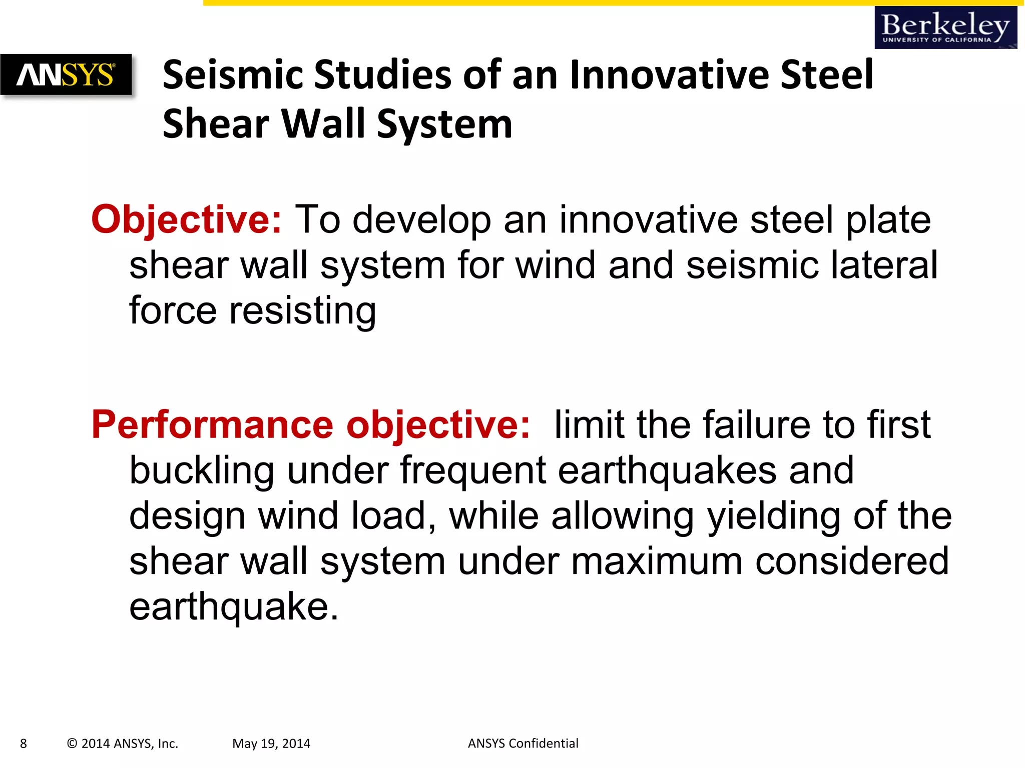 Buckling Restrained Steel Shear Walls for Seismic Protection | PDF