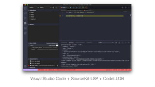 Visual Studio Code + SourceKit-LSP + CodeLLDB
 