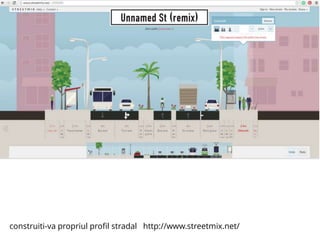 construiti-va propriul profil stradal http://www.streetmix.net/
 