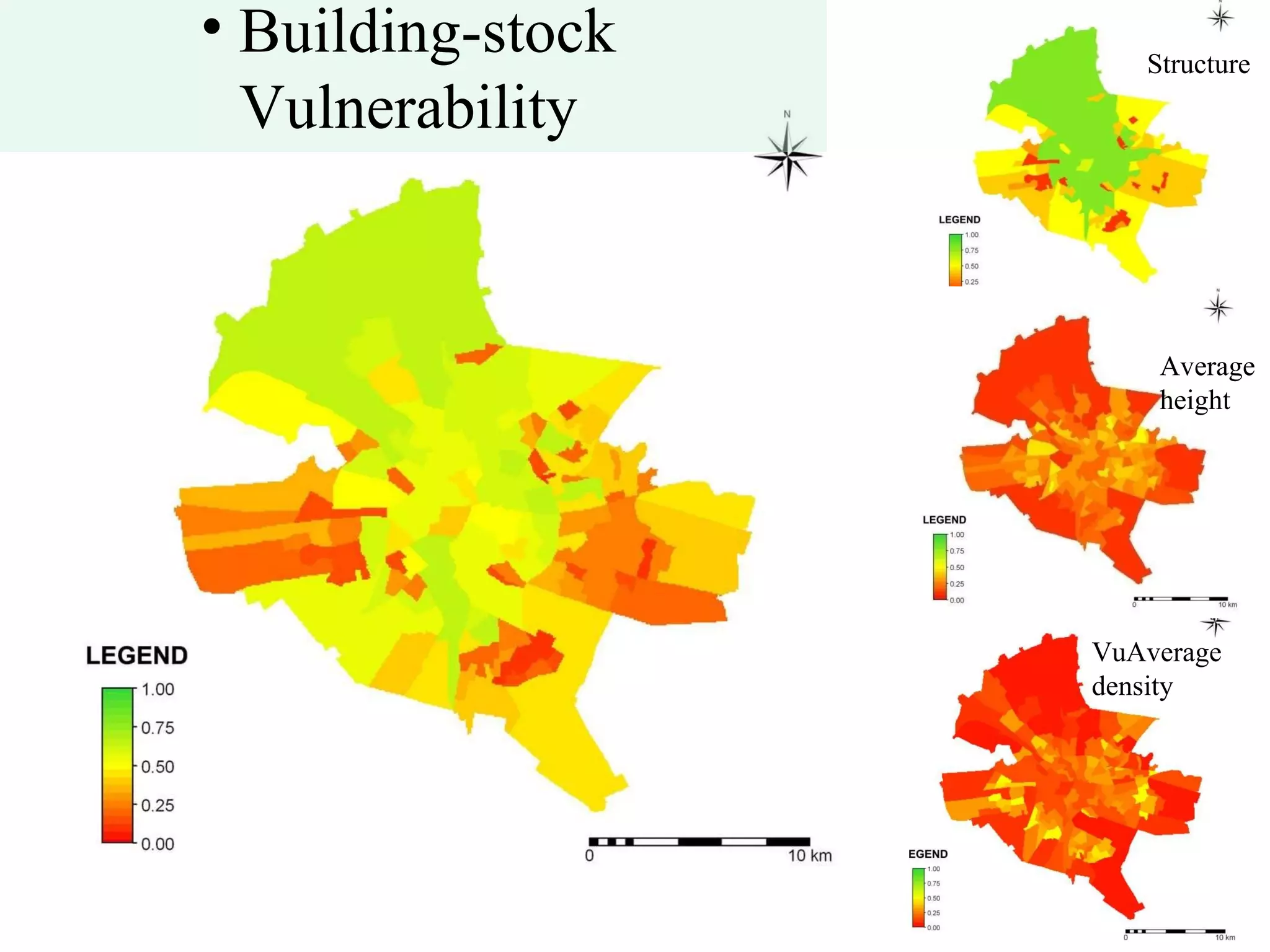 Building-stock Vulnerability Struct ure Average height Vu Average  density 