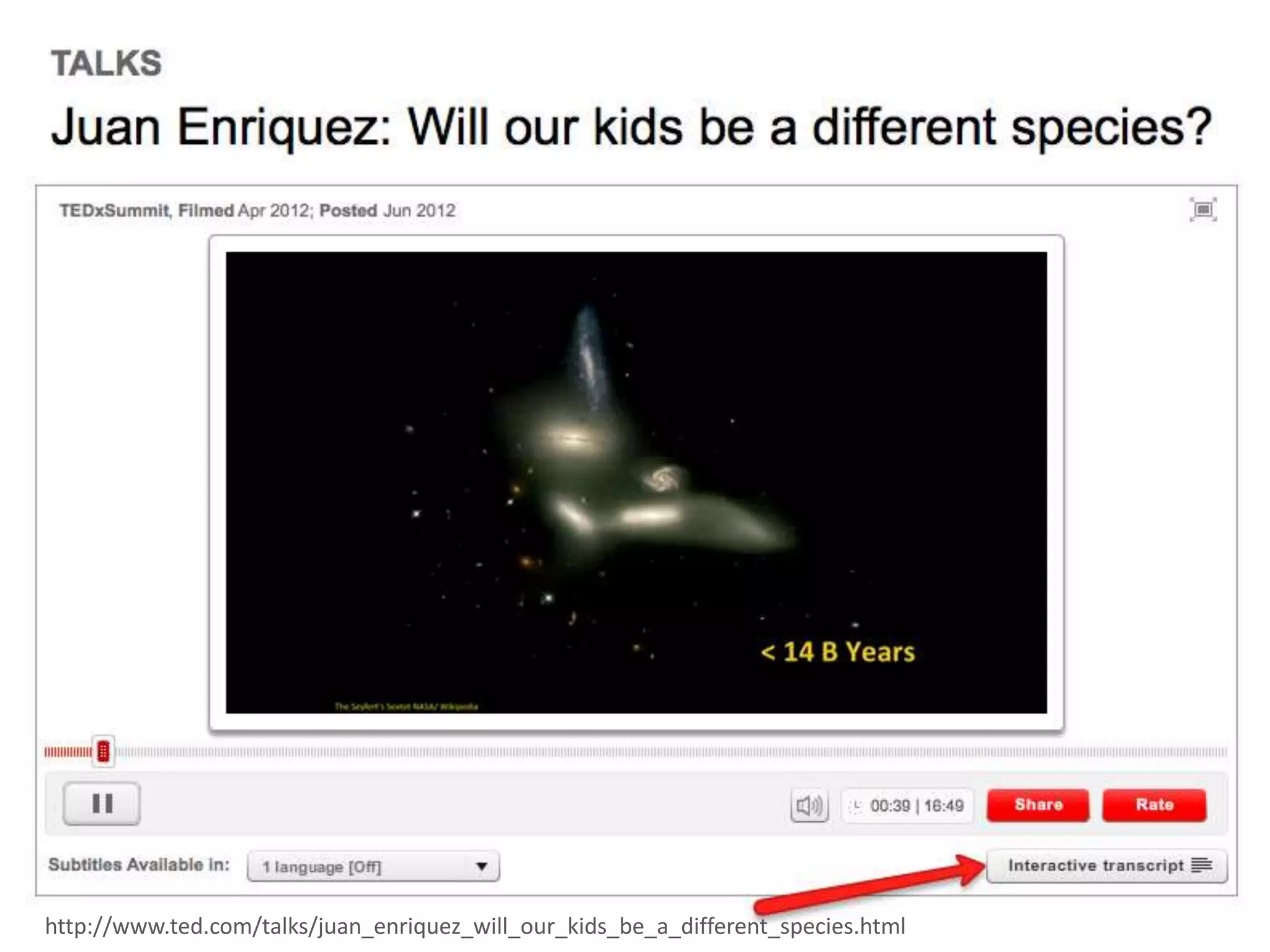 http://www.ted.com/talks/juan_enriquez_will_our_kids_be_a_different_species.html
 