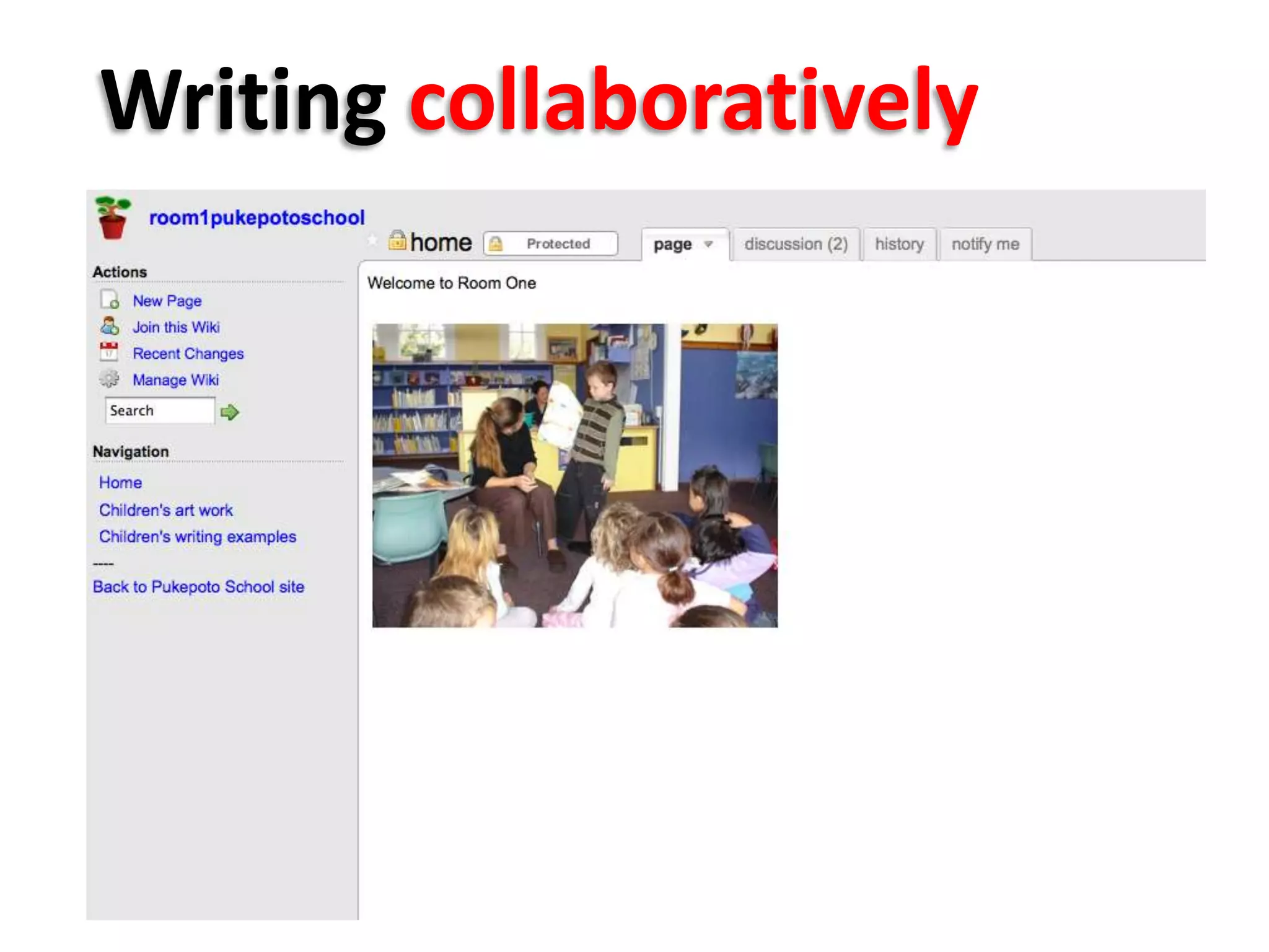Writing collaboratively
 