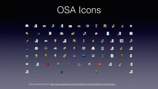 OSA Icons
Icons received from http://www.opensecurityarchitecture.org/cms/library/icon-library
 