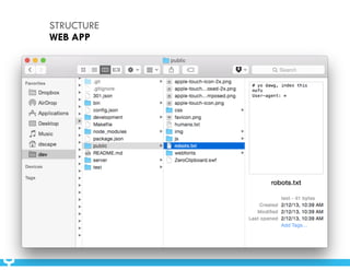 STRUCTURE 
WEB APP 
 