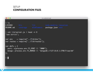 SETUP 
CONFIGURATION FILES 
 