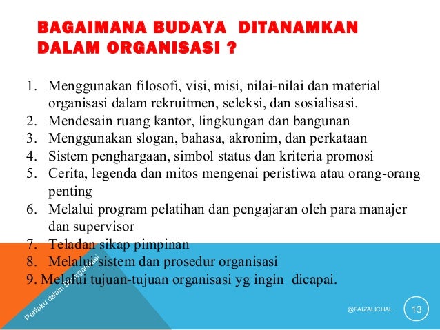 Etika Dan Budaya Organisasi