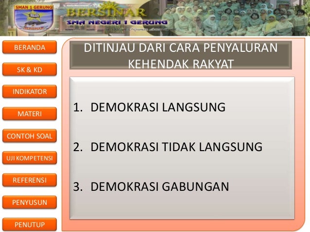 Budaya demokrasi klsxi smter 3