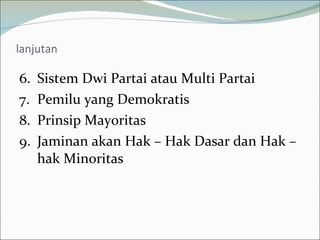 Multi Partai Budaya demokrasi menuju masyarakat madani | PPT