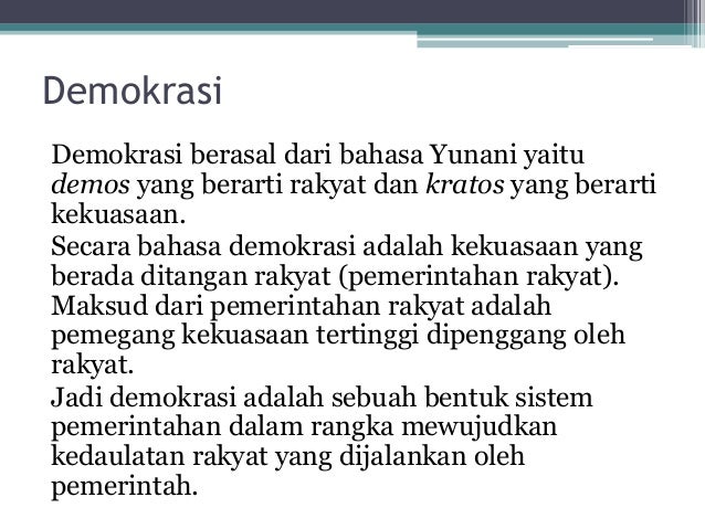 Budaya Demokrasi Menuju Masyarakat Madani