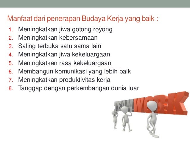 Budaya Kerja dan Standar Pelayanan Minimal