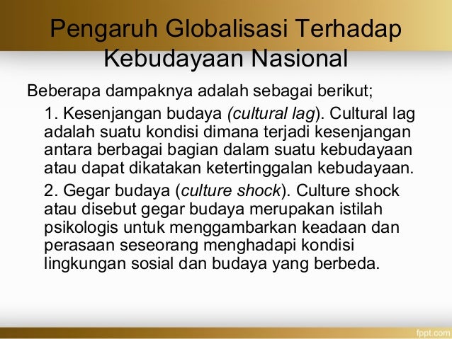 Budaya nasional dan interaksi global