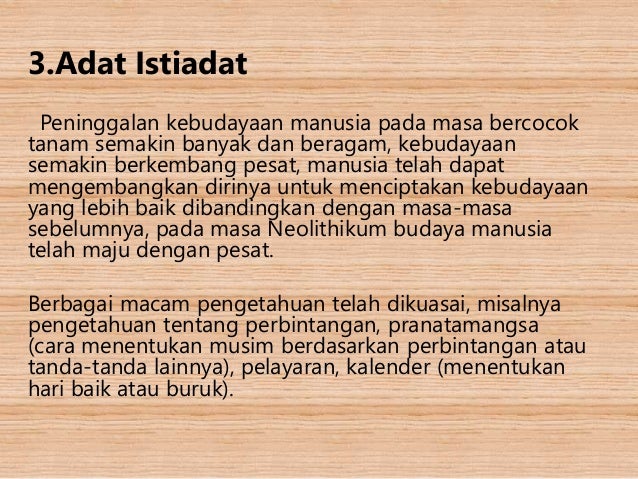 Budaya Neolithik