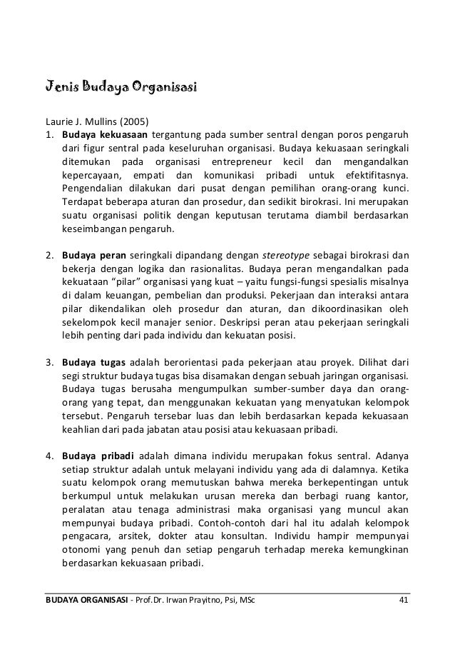 Budaya Organisasi